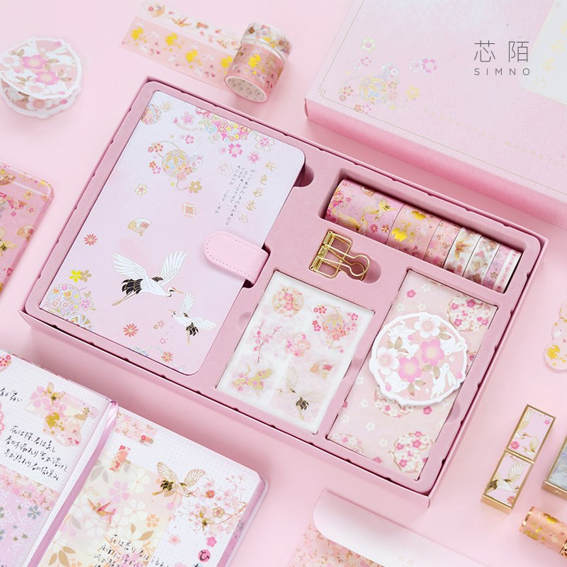 学生文具用品大全手帐套装少女清新文具套装