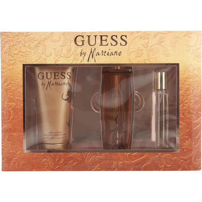 GUESS BY MARCIANO; SET-EAU DE PARFUM SPRAY 3.4 OZ & BODY L