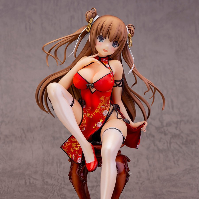 国产艳娘幻梦谭幻想幻想金莲旗袍少女软胸可拆动漫机箱摆件模型手办