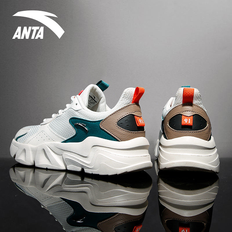 安踏男鞋官方旗舰店运动鞋2021冬季复古老爹鞋学生轻便休闲鞋子潮