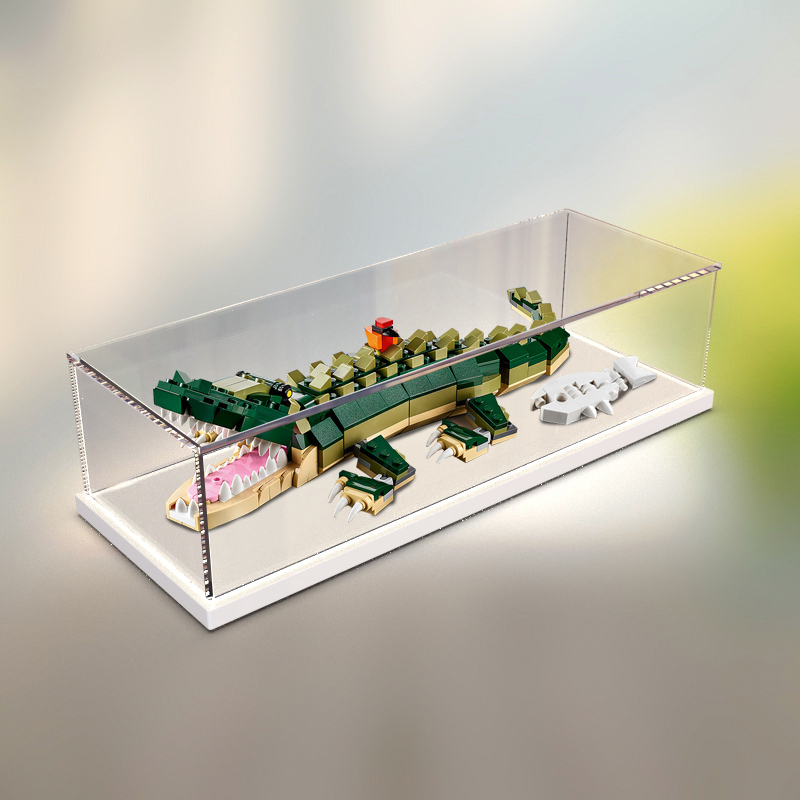 Acrylic Display box dust cover apply Lego 31121 crocodile Creativity 31 Assemble Building blocks Model Toysin the Business/Office Furniture , 商业美陈 category - from Buy2taobao.com to provide professional Taobao agent buy service