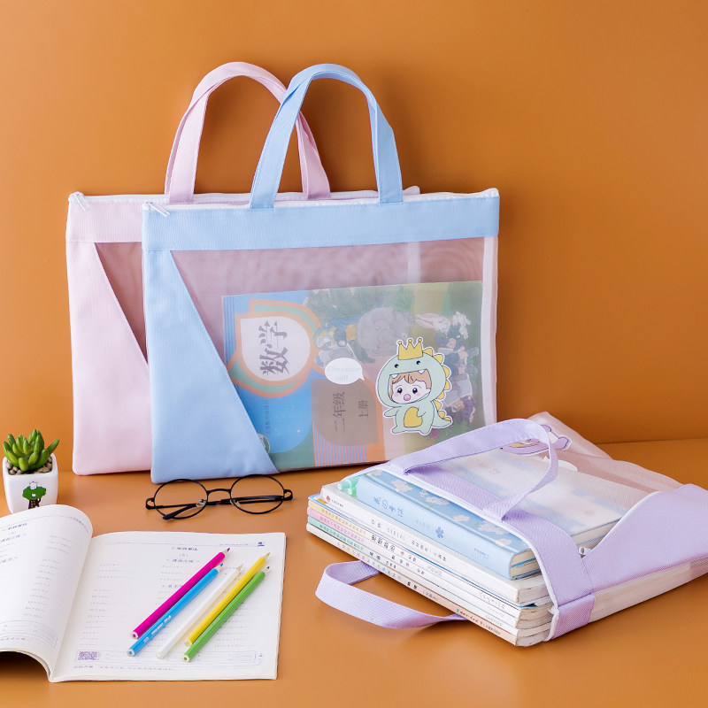 数码收纳包 小 帆布_手拎书袋文件袋手提袋帆布小学生用美术补习补课