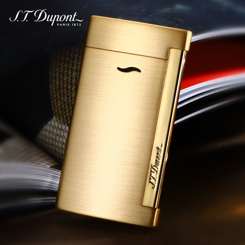 t.dupont法国都彭打火机官方正品都澎充气防风送礼 slim7纤薄款