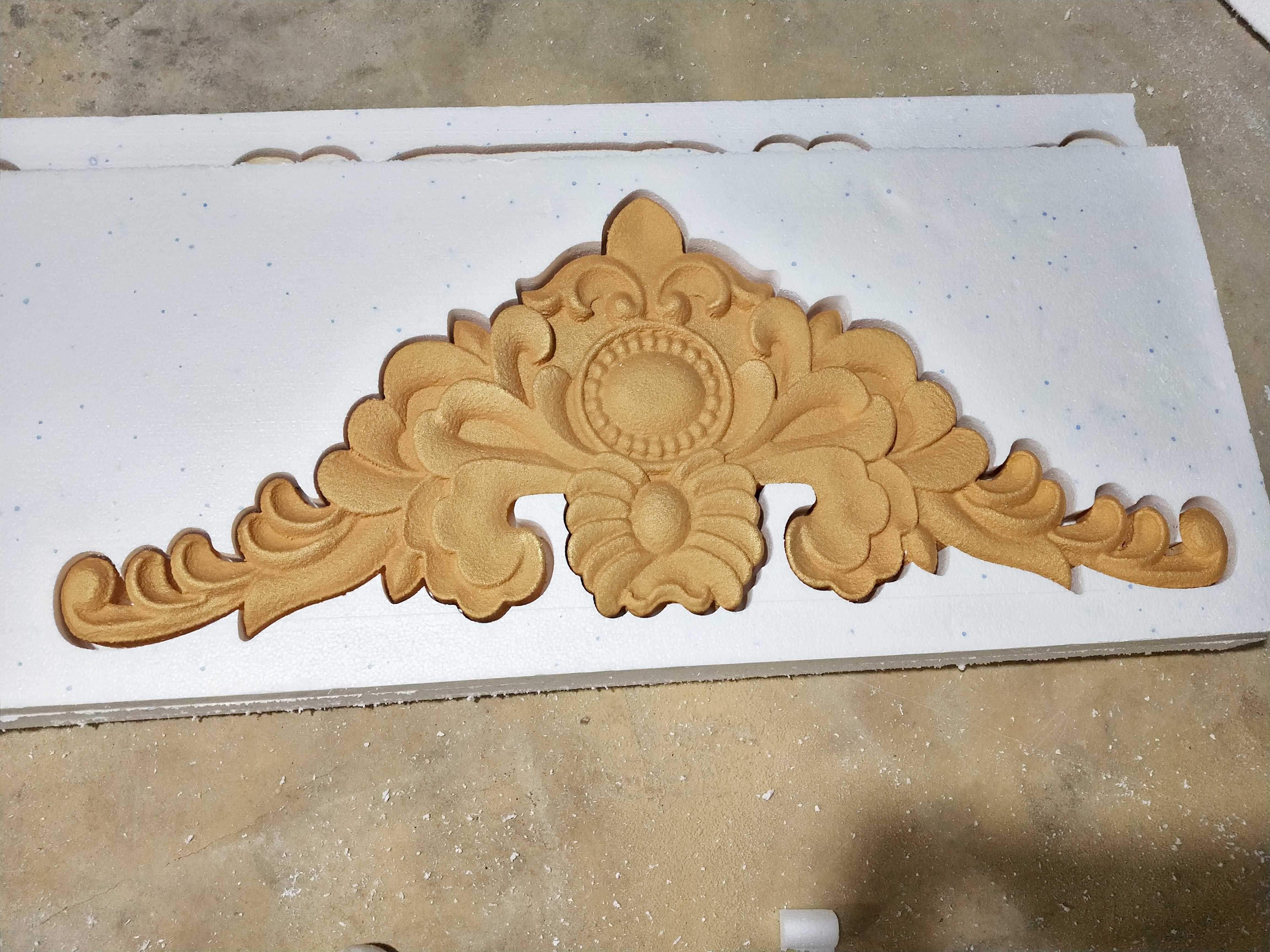 现货欧式eps浮雕别墅外墙装饰门头三角形山花聚苯泡沫花板已售