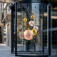 圣诞新年玻璃门橱窗静电装饰贴纸球形气球窗花春节日气氛布置贴画