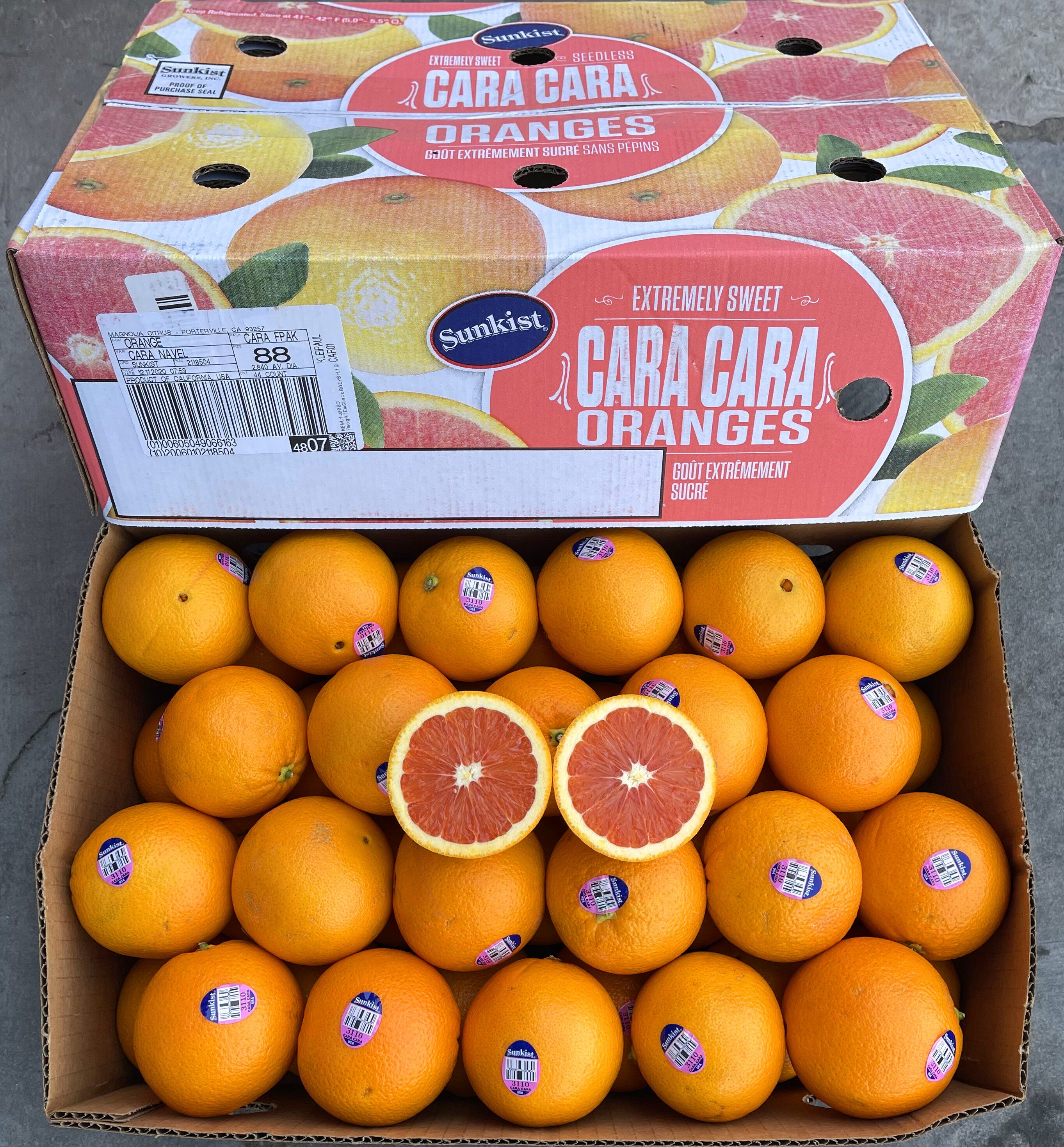 现货美国进口新奇士3110血橙44只18斤原箱新鲜水果大橙子多汁包邮