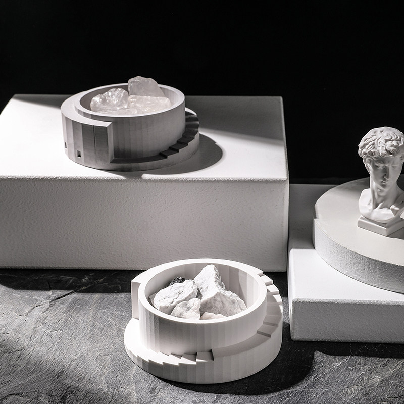 赤雅韵坊阶梯香薰精油扩香石室内无火熏香晶石摆件香薰石卧室香氛