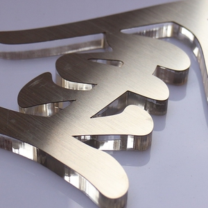 招牌广告发光字门头定制亚克力迷你无边水晶pvc 不锈钢 钛金字.