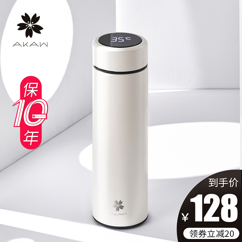 日本AKAW爱家屋智能测温保温杯男士女便携泡茶杯不锈钢高档水杯子在类目 尿片/洗护/喂哺/推车床, 水杯/餐具/研磨/附件, 水杯中 - 来自Buy2taobao.com提供专业的淘宝代购服务