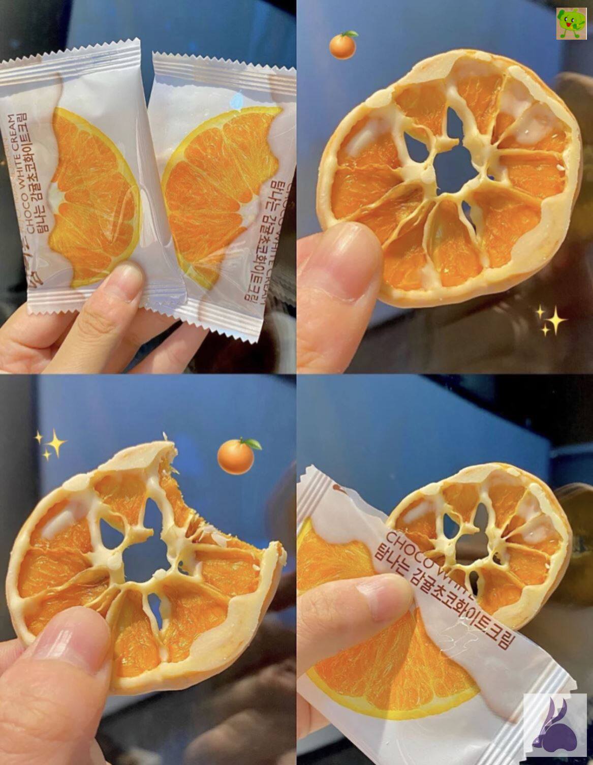 柑橘干巧克力韩国济州岛办公室零食橘子橘香休闲涂层黑白巧酸奶味