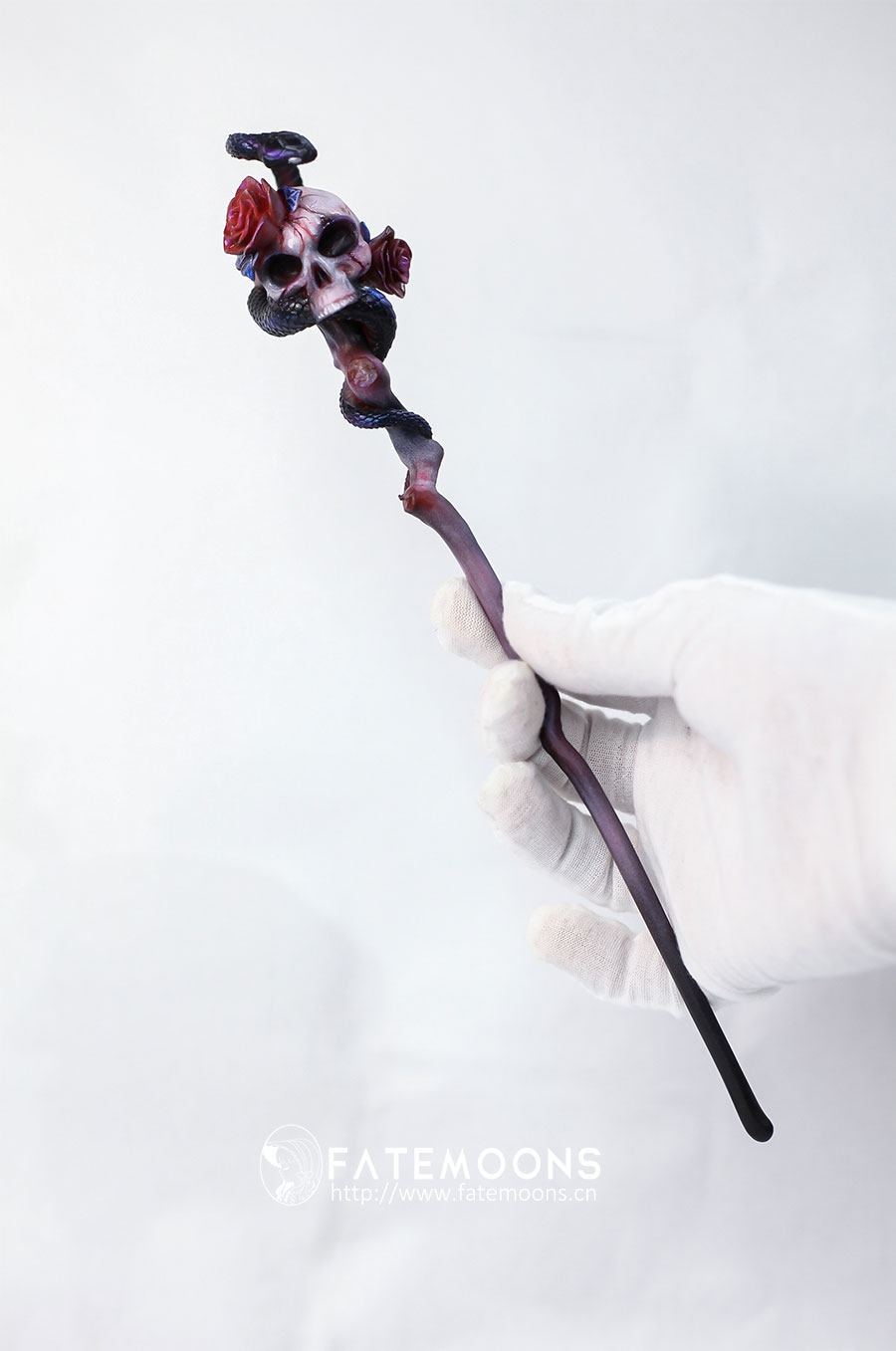 fmd 骷髅权杖 4分bjd配件树脂手杖 娃用法杖 da042103