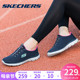 Skechers斯凯奇女鞋妈妈鞋运动鞋网面一脚蹬中老年休闲鞋官方旗舰