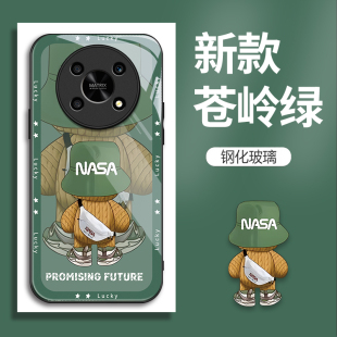 适用荣耀X30手机壳ANY-AN00华为honor的NASA手机套新款玻璃保护套防摔软壳硅胶男女款网红可爱情侣卡通超薄全