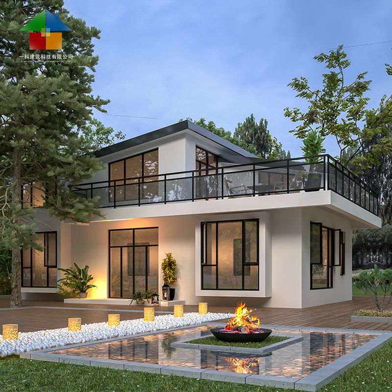 新款一层自建房现代风格单层新农村别墅设计图纸效果图乡村yk132