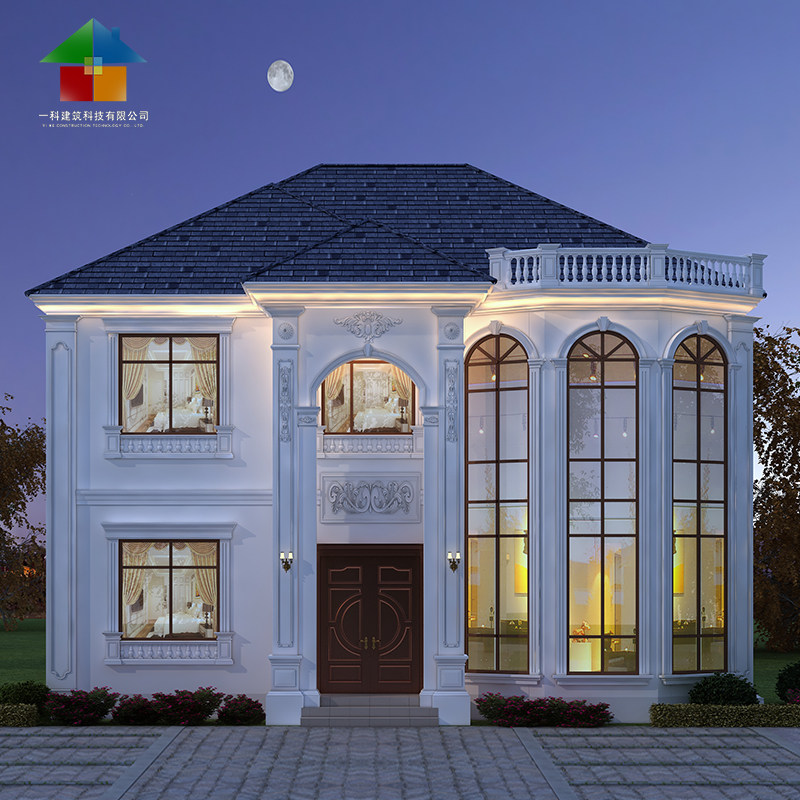 自建农村二两层小别墅设计图纸