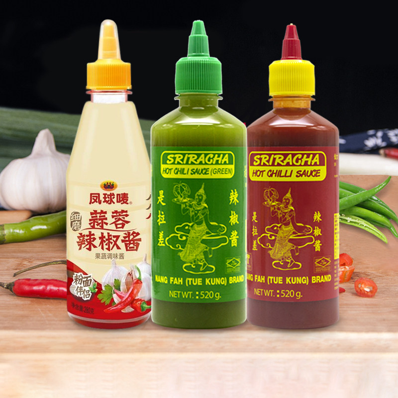 泰式酸辣酱是拉差辣椒酱泰国进口仙女持虾甜辣酱拌面酱拌饭酱