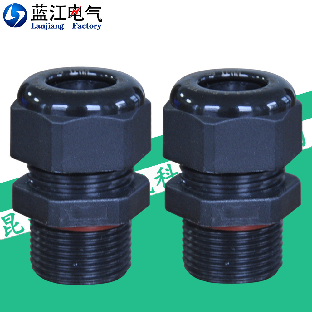加长尼龙防爆格兰头ex增安粉尘长螺纹葛兰头ip68防水密封固定接头