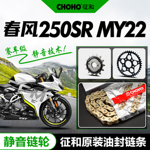 春风摩托车250SR MY22专用CF250-6B油封链条大小齿轮链轮牙盘链盘