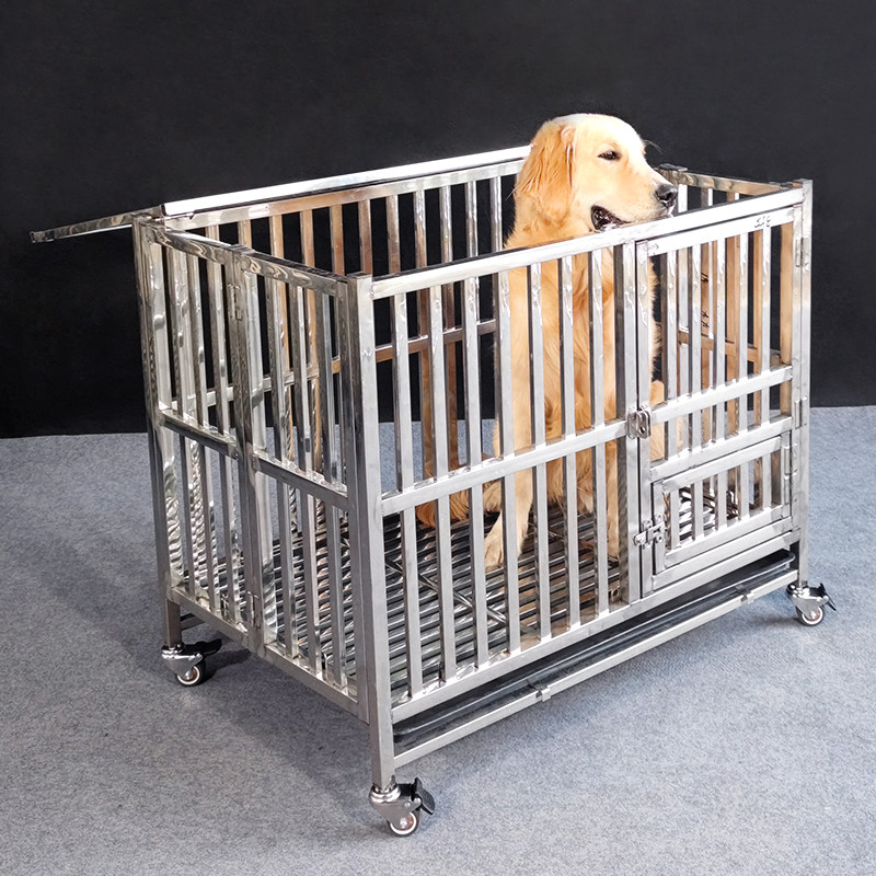 不锈钢狗笼中型犬-特价促销-优惠券领取-价格|多少钱|什么牌子好-35