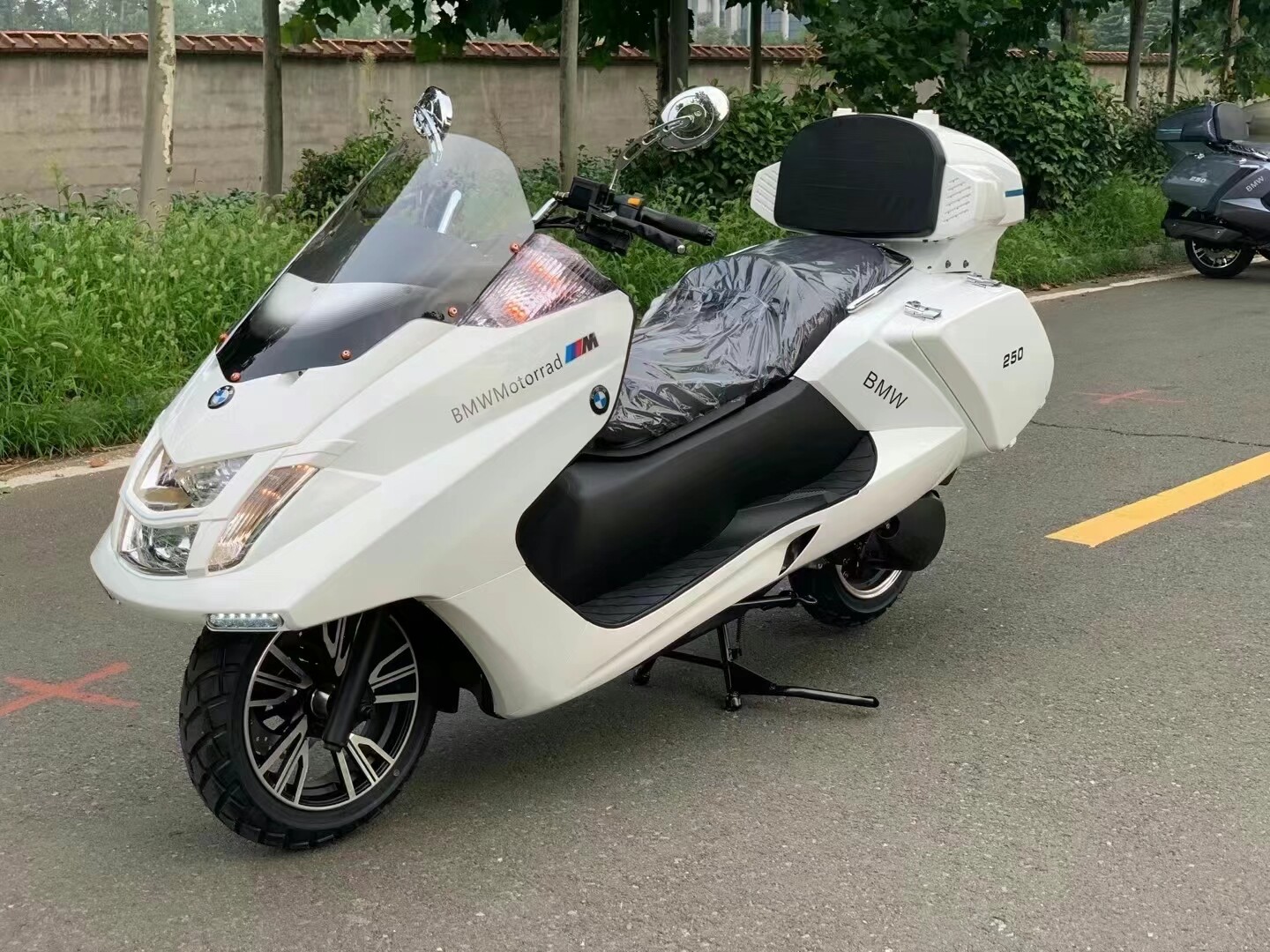 全新可上牌宝马大船 t2马杰斯特国四电喷 燃油摩托车大型踏板车整