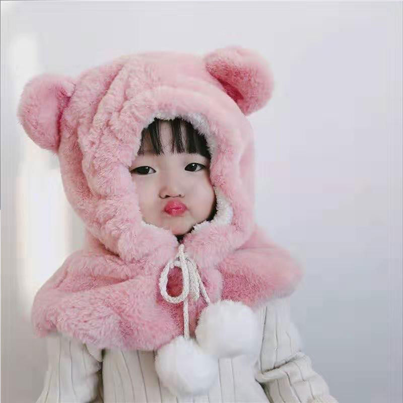 儿童女宝帽子秋冬款可爱超萌小孩女童公主女宝宝洋气冬季冬天护耳