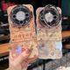 适用华为mate70系列苹果16promax新款手机壳mate40/50时尚高级顺风顺水文字14pro15promax全包闪粉镜头膜支架