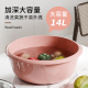 脸盆家用大号洗衣盆塑料盆子加厚加深耐高温大号结实洗脸盆洗脚盆