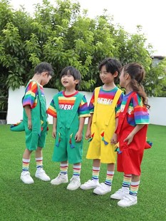 六一幼儿园演出服儿童舞蹈可爱背带裤小学生团体动物表演服装夏季