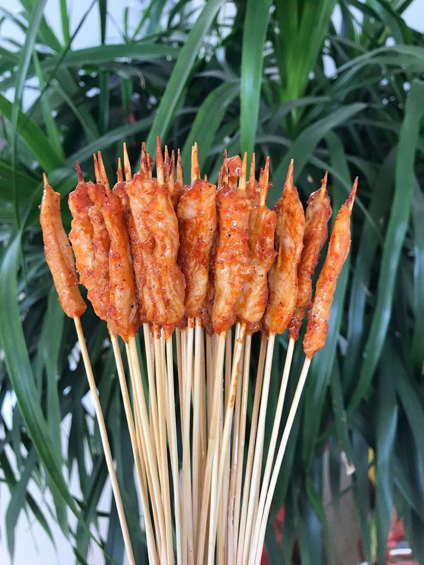 新品玉蚨祥新鲜手把鸡肉小串烧烤油炸铁板串串食材冷冻半成品包装