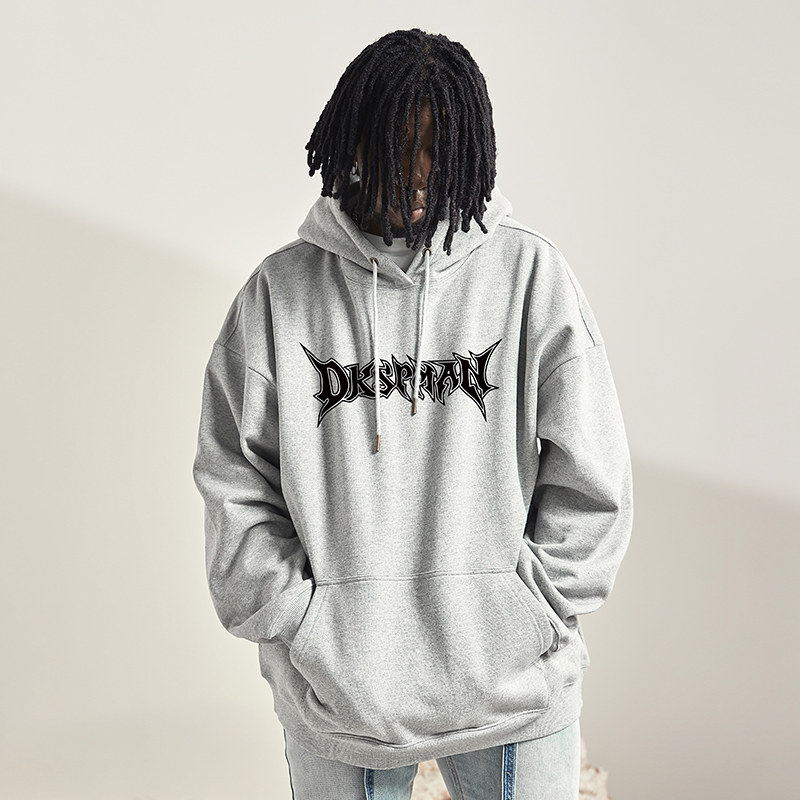 说唱街舞潮牌街头高街美式卫衣男加绒欧美hiphop炸街冬季大码外套