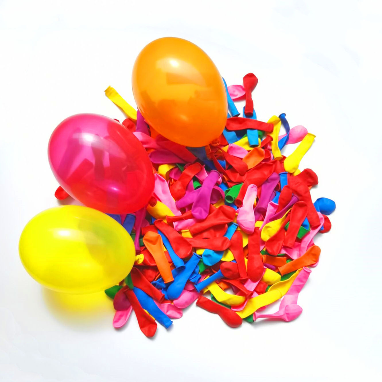 迷你小号气球欢乐球水汽球儿童小彩踩卡通玩具小水球彩色玩具装饰