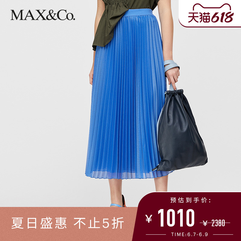 MAX&Co.新品 褶皱幻彩网格百褶中长半身裙6774990003 maxco在类目 女装/女士精品, 半身裙中 - 来自Buy2taobao.com提供专业的淘宝代购服务
