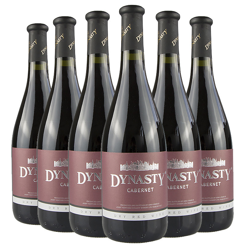 dynasty王朝优良产区解百纳干红葡萄酒750ml6瓶整箱装