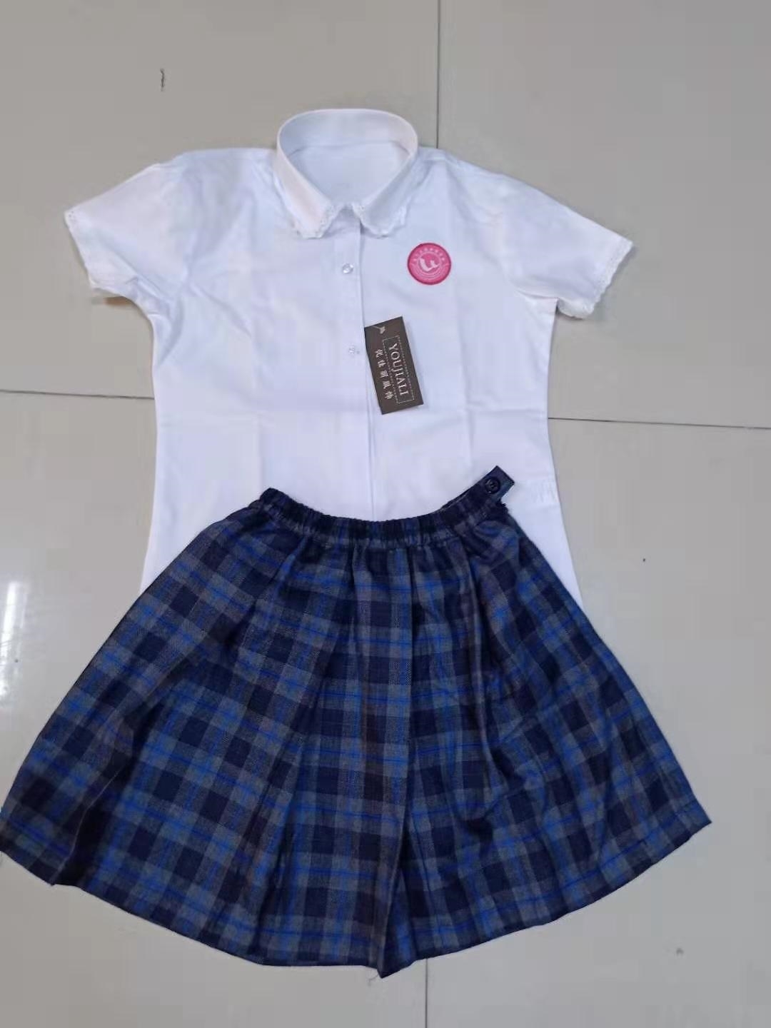 新品优佳丽厦门市五缘小学五缘实验小学女生夏装制服短衬