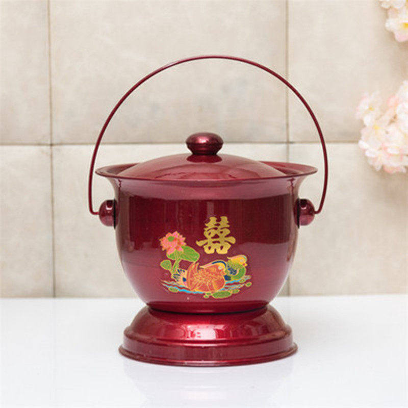 不锈钢结婚陪嫁家用老人夜壶卧室防臭儿童尿盆痰盂