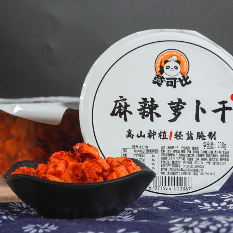 天猫 莫可比麻辣萝卜干238g四川下饭酱菜