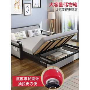 沙发床两用折叠小户型客厅多功能网红布艺可拆洗经济型单人伸缩床