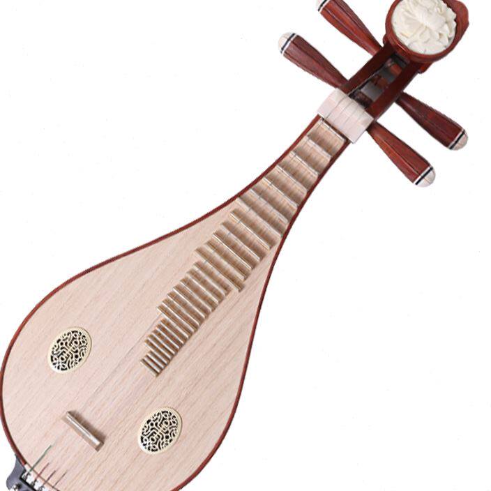 演奏红花梨木柳琴送琴盒支架拨片