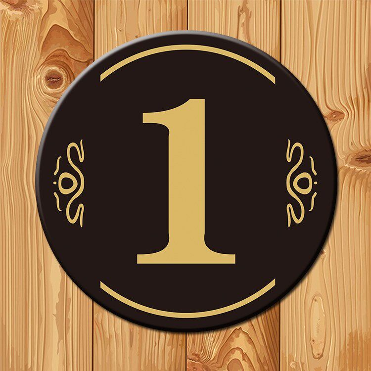 号码牌出租房餐厅餐桌桌面小号门牌号粘贴牌号房间桌牌数字序号贴