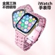 Apple iWatchS9代SE2手表表带8代商务金属钢带1/2/3代适用于苹果表带4/5/6代钢三珠表带se运动不锈钢手表表带