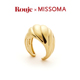 Rouje × Missoma 联名法式可颂穹顶开口戒指轻奢情侣食指戒尾戒