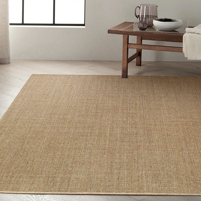 剑麻地毯客厅禅意茶几手工简约日式卧室床边毯家用榻榻米亚麻地垫