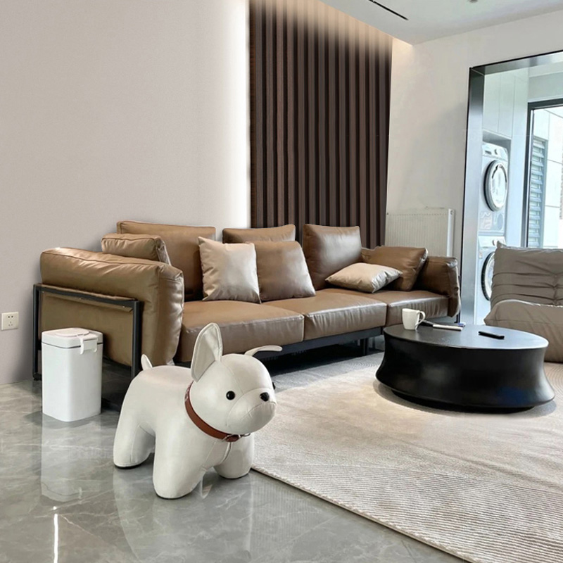 多芬奇简约现代真皮沙发头层牛皮北欧风意式小户型客厅皮沙发组合