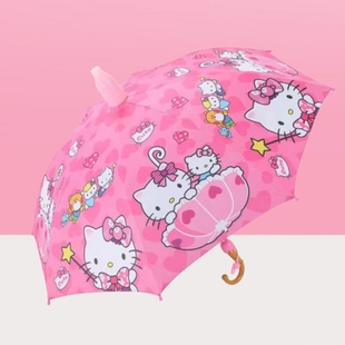 hallo kitty雨伞童女童小学生自动幼儿园keiti猫伞宝宝凯蒂猫小伞