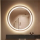 浴室镜智能LED灯无缝焊接铝合金边框圆形壁挂化妆镜卫生间装饰镜