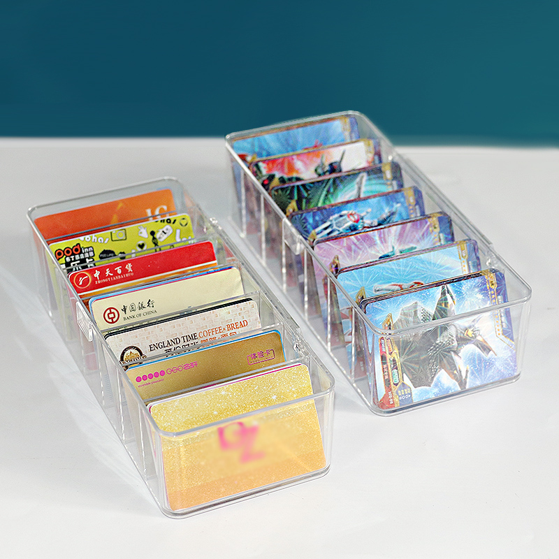 家庭证件收纳盒多功能防尘家用证书盒名片信用卡会员卡塑料大容量