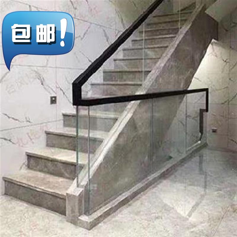 固定架夹条卡夹凹地护栏杆泳池33弧形玻璃楼梯扶手固定槽玻璃夹落
