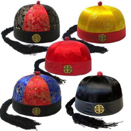 高档童帽唐演婴幼儿式风台中地主财主帽子表装帽子