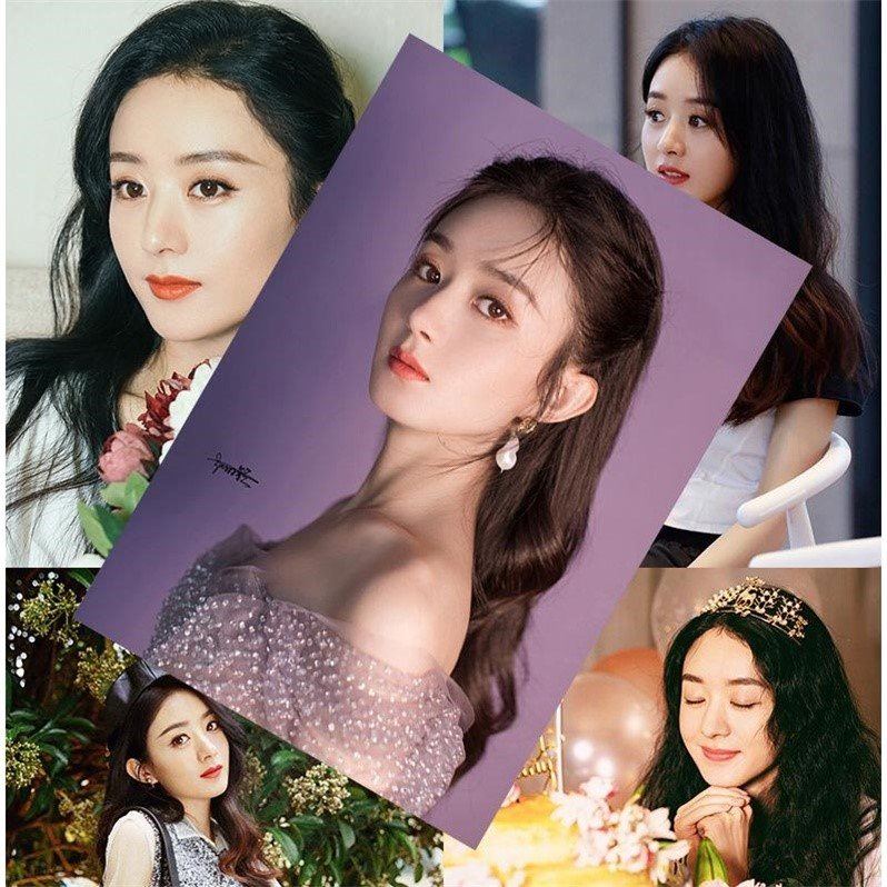 海报高清写周签名照片女舍壁纸美宿墙纸墙贴明星真边明信片优惠券