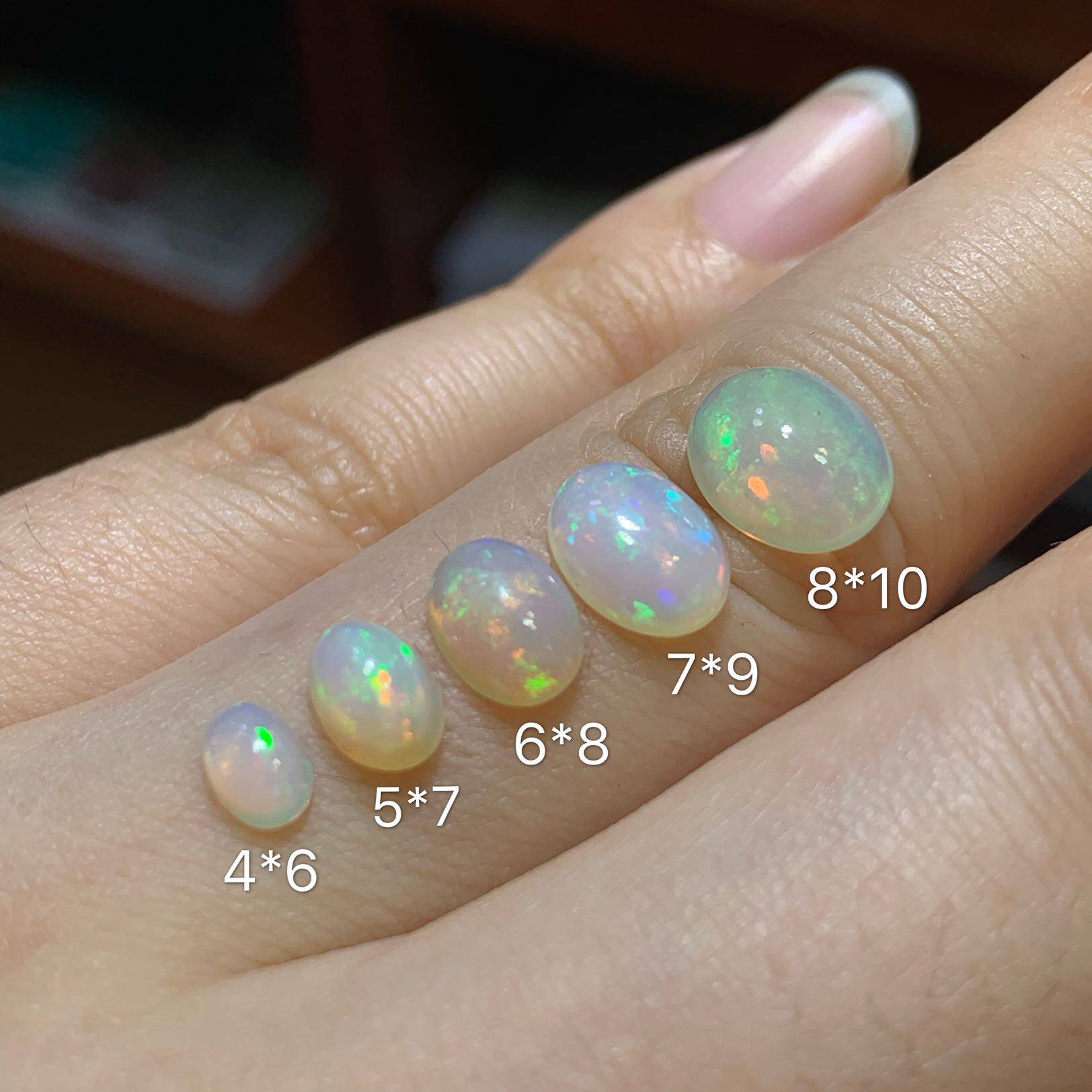 戒指蛋白石颗粒天然欧泊澳宝欧珀戒面裸石小镶嵌耳钉吊坠手链.